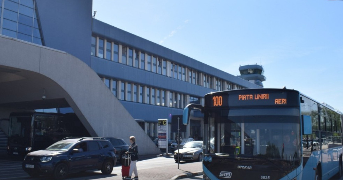 Autobuzele 100 și 442, oprire schimbată la Aeroportul Henri Coandă