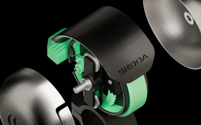 Škoda inventează sonerie de bicicletă, auzită clar de căștile cu ANC