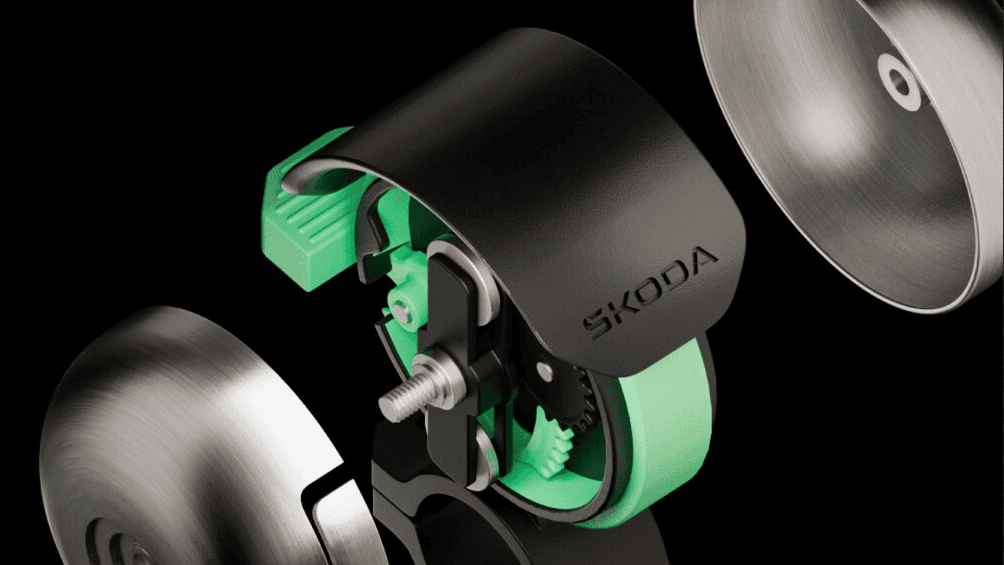 Škoda inventează sonerie de bicicletă, auzită clar de căștile cu ANC