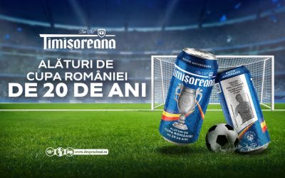 Timișoreana sărbătorește 20 de ani alături de Cupa României la fotbal