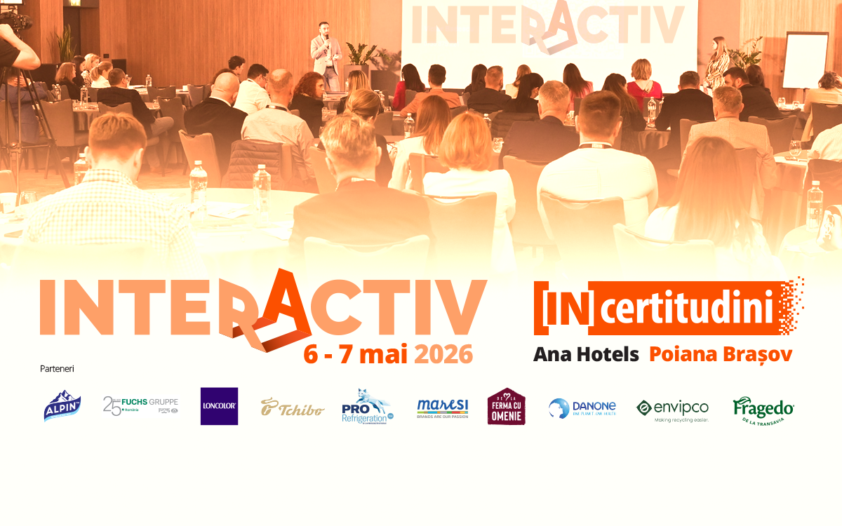 INTERACTIV 2026 revine în Poiana Brașov cu o ediție dedicată incertitudinilor pieței Evenimentul INTERACTIV, dedicat comunităților locale de retaileri și producători, va avea loc în perioada 6-7 mai la complexul Ana Hotels din Poiana Brașov