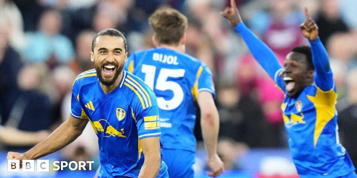 Leeds celebrate a goal