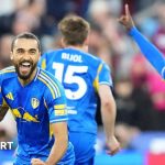 Leeds celebrate a goal