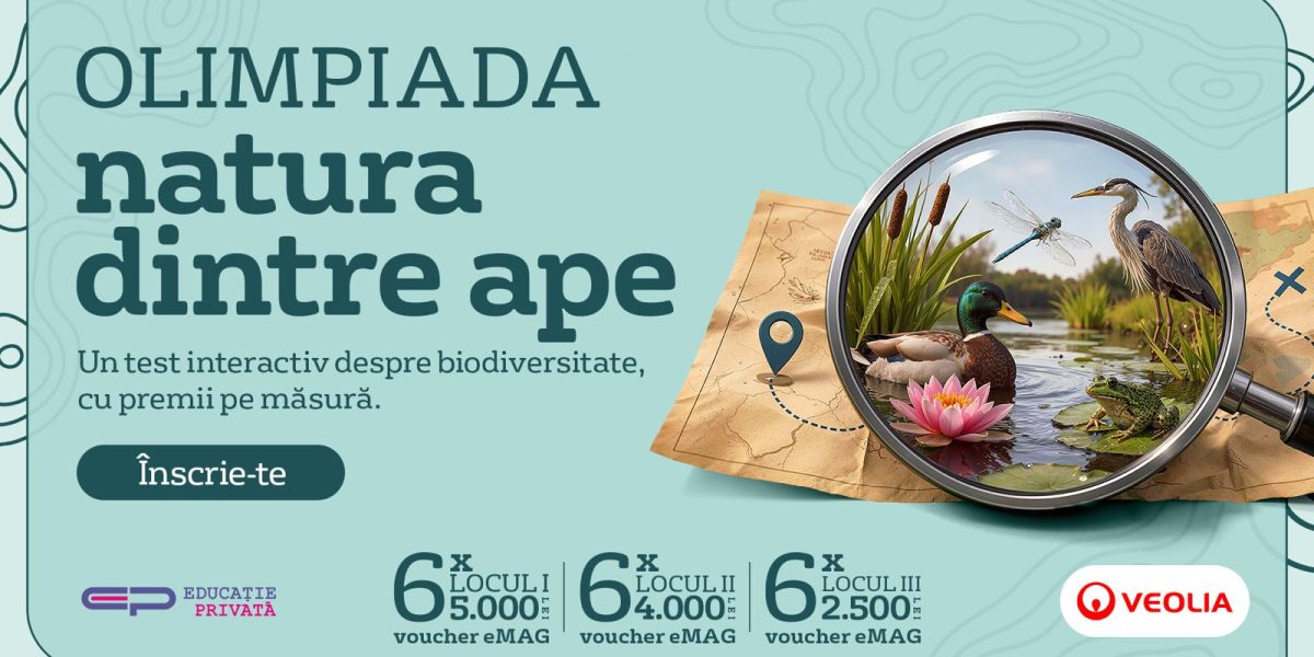 Veolia România susține olimpiada de biodiversitate „natura dintre ape” la nivel național