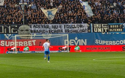 Rasiștii din Peluza Sud au șocat pe Craiova-Rapid