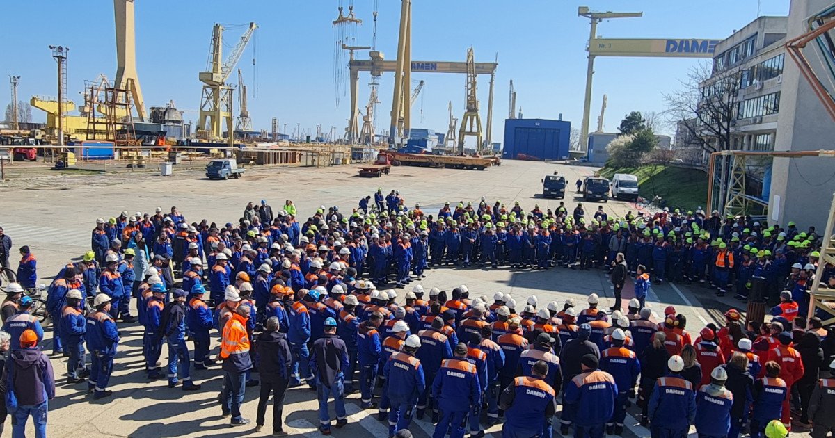 Ministerul Muncii a propus acordarea unui ajutor financiar de 5.000 de lei pentru foștii angajați ai Șantierului Naval Mangalia, afectați de faliment