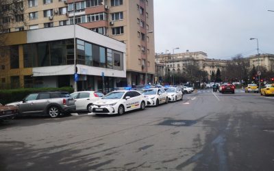 Controale la Sala Palatului: Poliția verifică parcări și „rezervări” ilegale