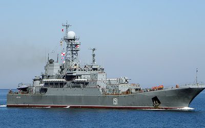 Unitatea Ghosts a lovit nave rusești în Crimeea. Portul Tuapse, în flăcări