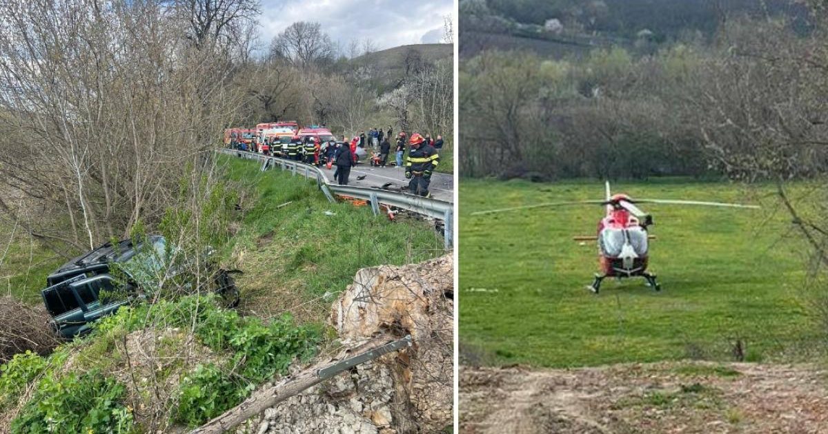 Grav accident la Mediaș: 7 victime și plan roșu activat, elicopter SMURD