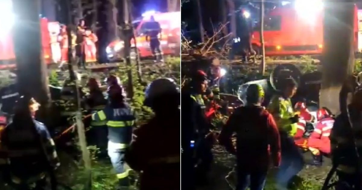 Accident TERIBIL de Paște: Doi tineri și-au găsit sfârșitul în pădurea Snagov