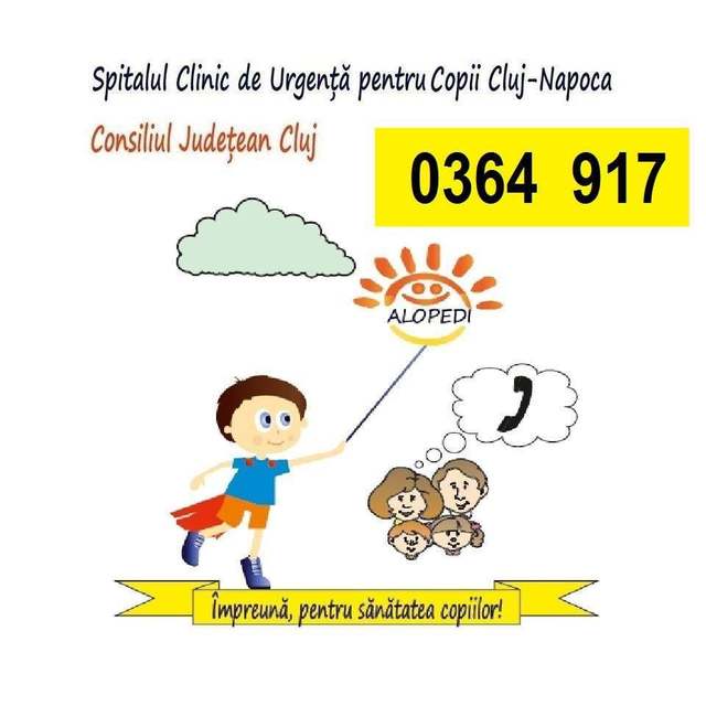 În primul trimestru al acestui an, serviciul de telemedicină ALOPEDI, administrat de Spitalul Clinic de Urgență pentru Copii Cluj-Napoca, a primit peste 3.100 de apeluri