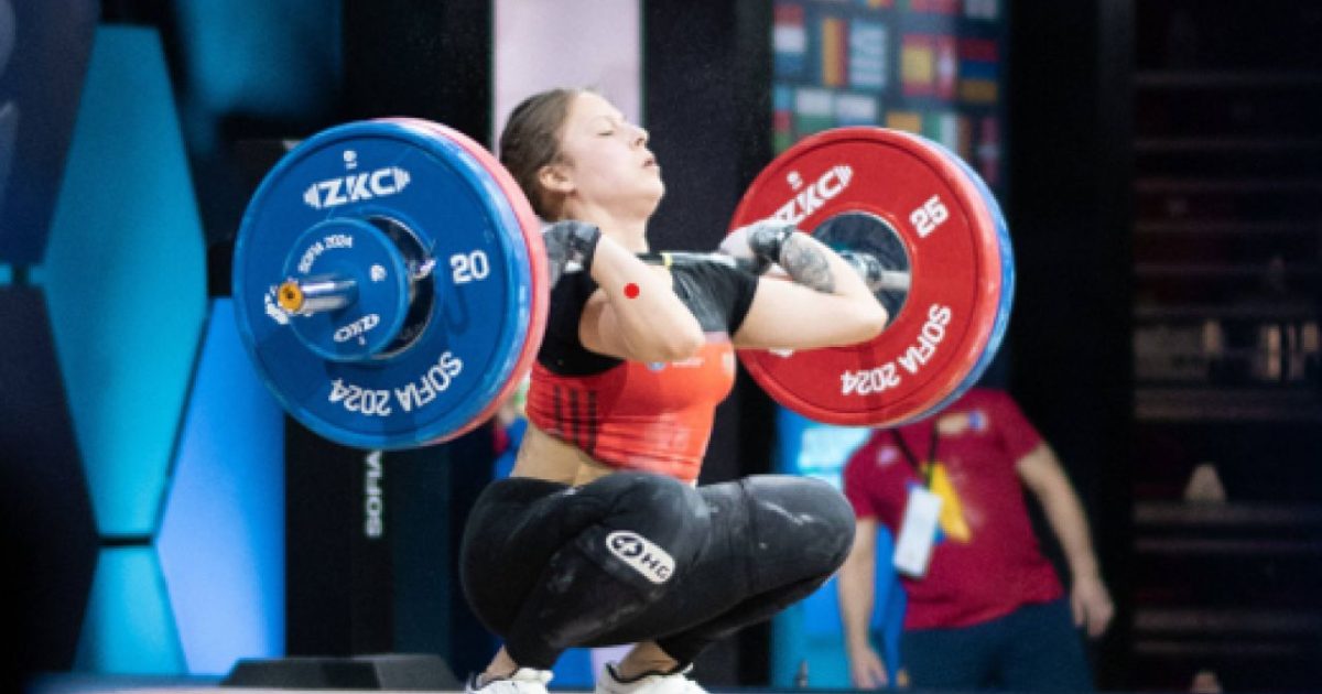 Andreea Cotruța, argint la smuls pentru România la Europenele de Haltere, Batumi