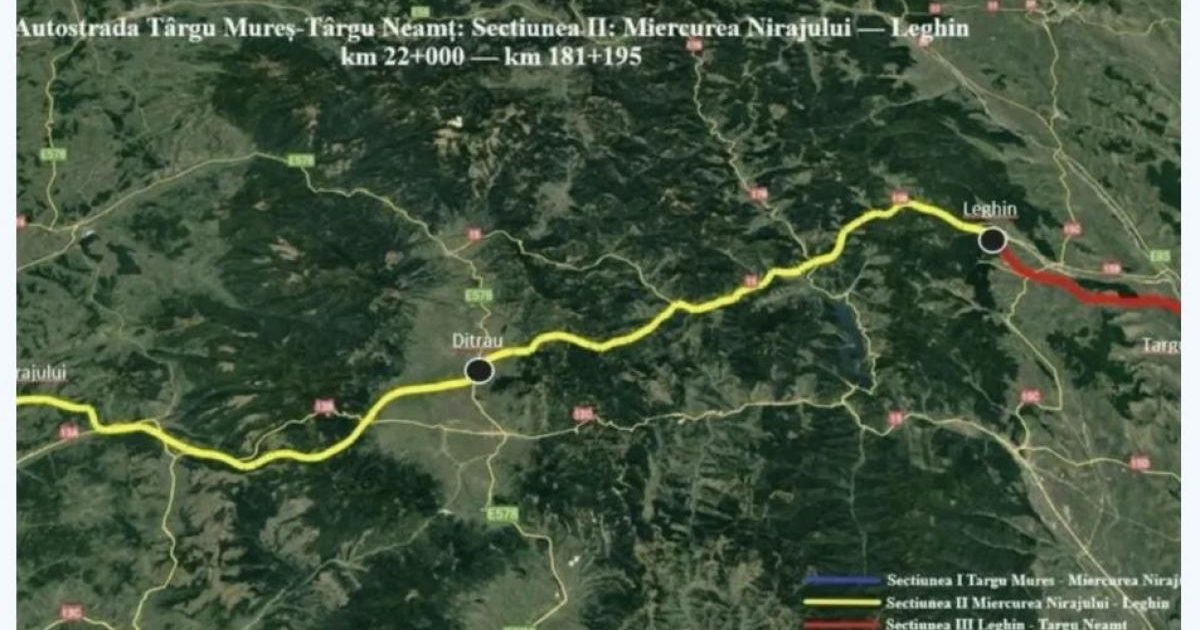 Autostrada A8: Licitație uriașă pentru lotul Miercurea Nirajului-Sărățen. Câți bani sunt în joc?