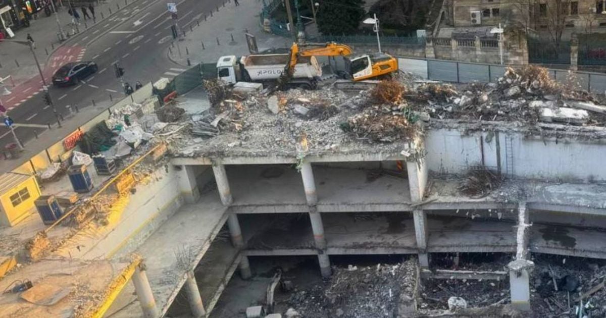 Imagini de pe șantierul AFI Central Tower din Calea Victoriei