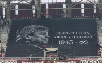 Omagiu pentru Mircea Lucescu, înainte de meciul Rapidului