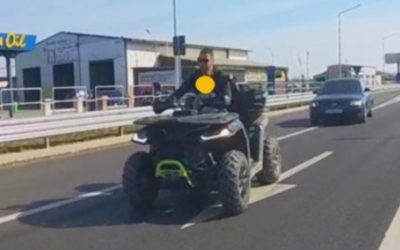 Bărbat, cu copil pe ATV, între Oșorhei și Oradea: Poliția, în alertă