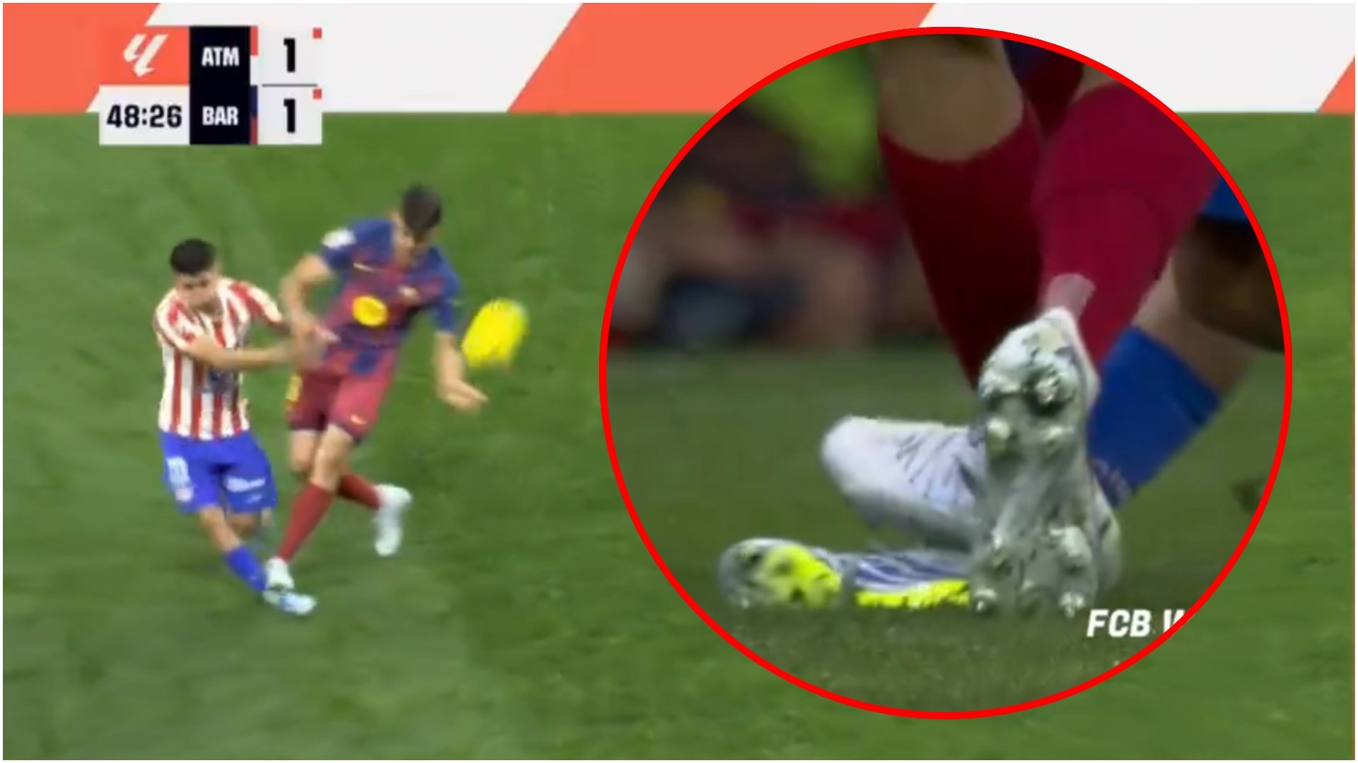 Partida tensionată dintre Atletico Madrid și FC Barcelona, din cadrul campionatului spaniol de fotbal, a fost marcată de un moment controversat de arbitraj