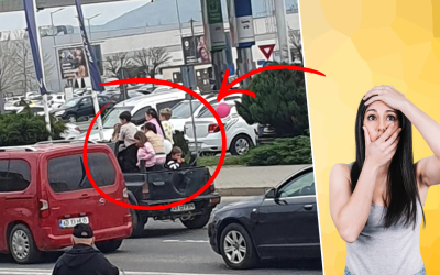 Șoferul cu 7 copii în Alba, pe benă, pe un drum aglomerat: Ce s-a întâmplat