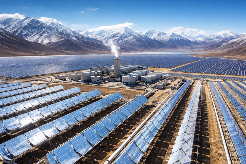 China ridică cea mai înaltă centrală solară din lume, în Tibet