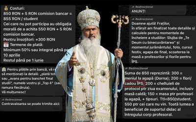 Studenții primesc 200 de lei la absolvire. Cât de generoasă e Facultatea de Teologie