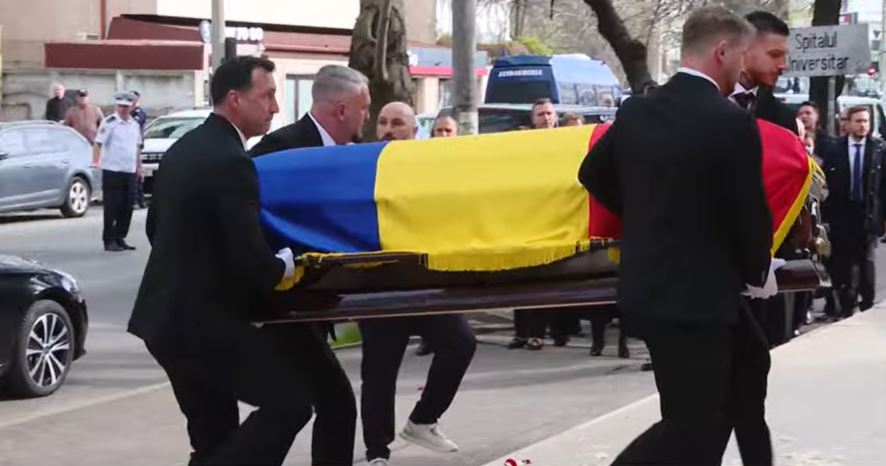 Începe ceremonia de adio pentru Mircea Lucescu la biserica Sfântul Elefterie din București