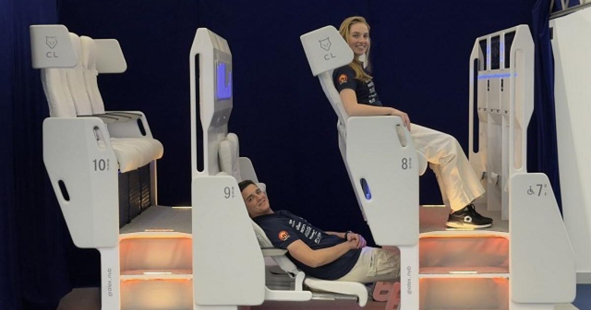 Scaunul-pat din avion: Cum arată „designul suprem”