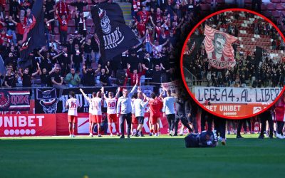 Ultrașii UTA protestează: Banner dur la meciul cu Botoșani, despre Legea 4