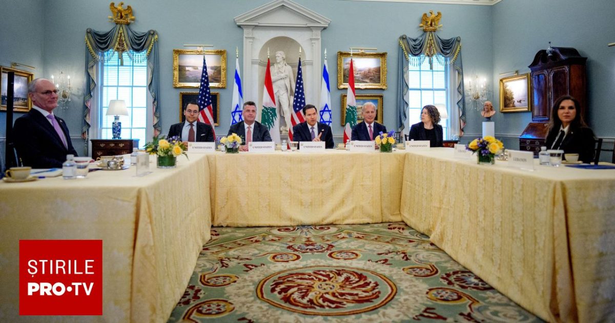 Israel și Liban, pas important la Washington: Tratat de pace pe masă