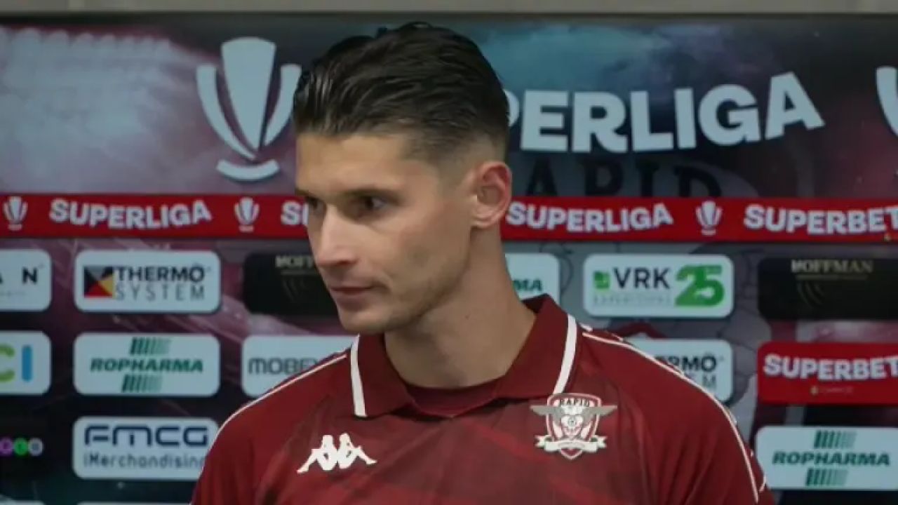 Dobre recunoaște reacția impulsivă, dar rămâne fidel stilului său București – Meciul dintre Rapid și „U” Cluj, încheiat cu scorul de 1-2, a lăsat urme adânci, nu doar pe tabela de scor, ci și în emoțiile jucătorilor