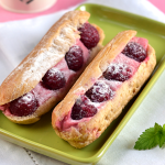 Eclere cu mascarpone hochland și zmeură: Desertul perfect pentru masa de paște