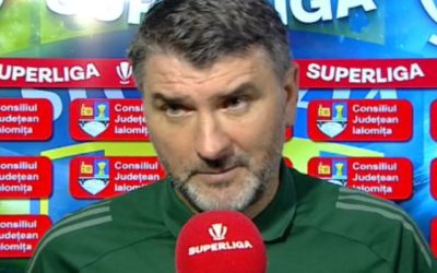 Mihalcea, gest neașteptat: A plecat la vestiare înainte de finalul meciului cu Oțelul