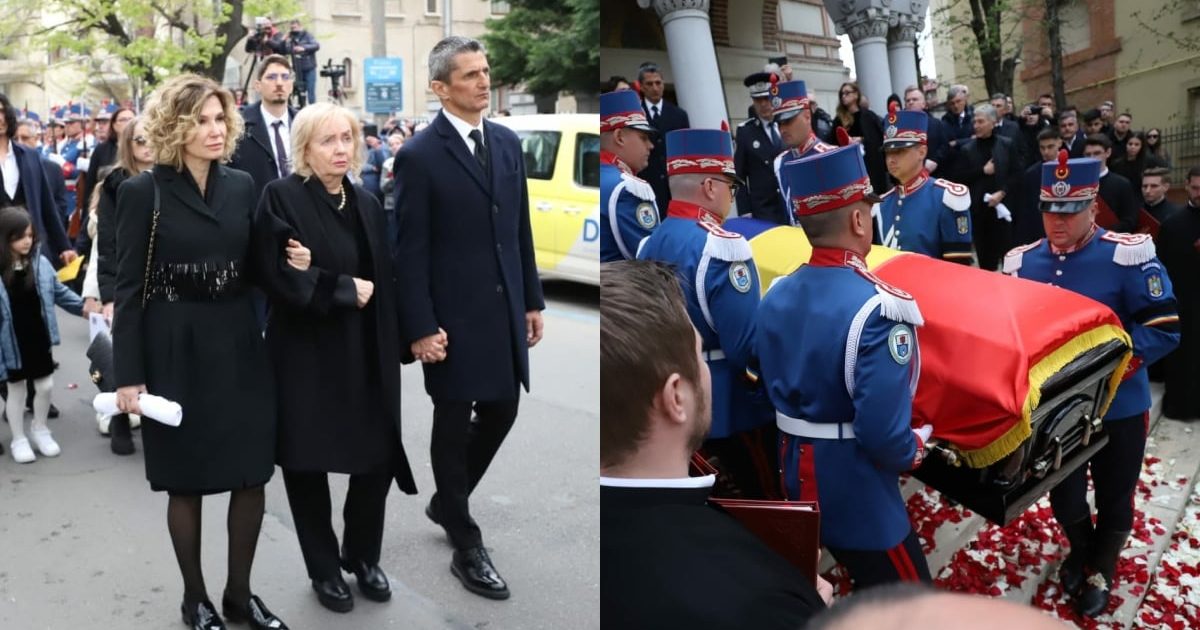 Durere fără margini: Neli Lucescu, sfâșiată la înmormântarea lui Mircea Lucescu