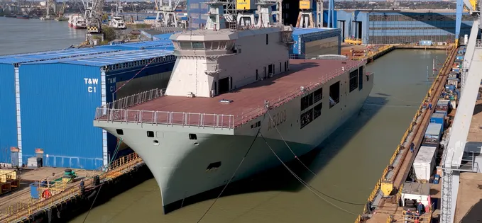 Damen Galați, performanță uriașă: A construit un portavion pentru SUA