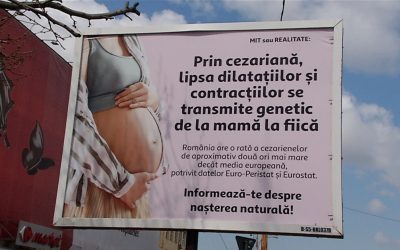 Panouri anti-cezariană, afacerea unui ospătar și-a unui crainic FCSB