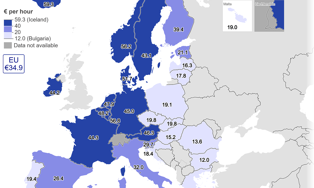 Românii muncesc mai mult, dar câștigă puțin, arată EUROSTAT