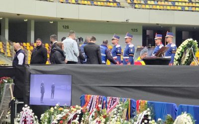 Emoție la Arena Națională: Jandarmii și paznicii, ultimele omagii pentru Mircea Lucescu