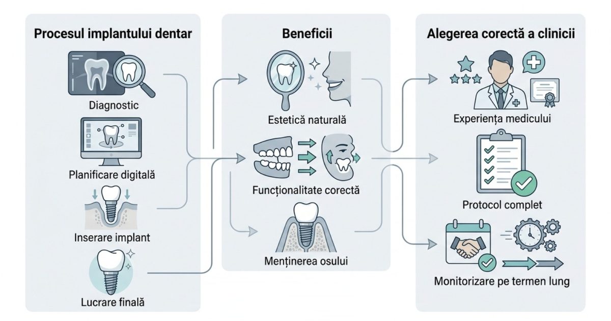 Alegerea implantului dentar: Ghid practic într-un centru modern