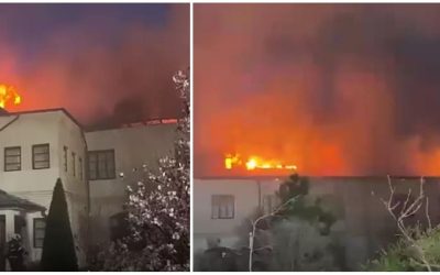 Incendiu devastator la Mănăstirea Bistrița: O măicuță moartă, focul – la chilii