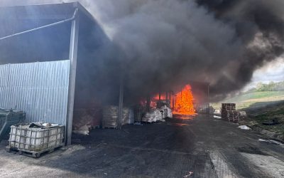 Incendiu puternic în Sălaj: Fum gros, emis mesaj Ro-Alert
