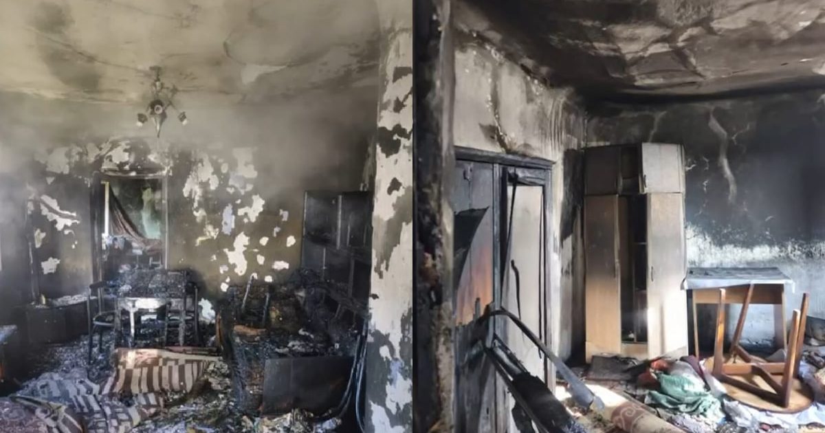 Flăcările au mistuit o casă: Pompierii au intervenit în forță