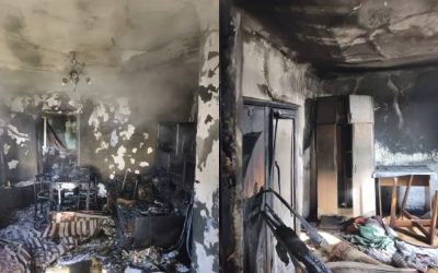 Flăcările au mistuit o casă: Pompierii au intervenit în forță