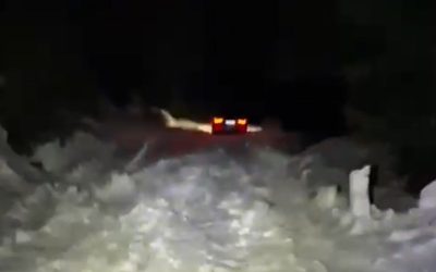 Noaptea de Înviere, coșmar în zăpadă: Tată și fiu, blocați pe munte