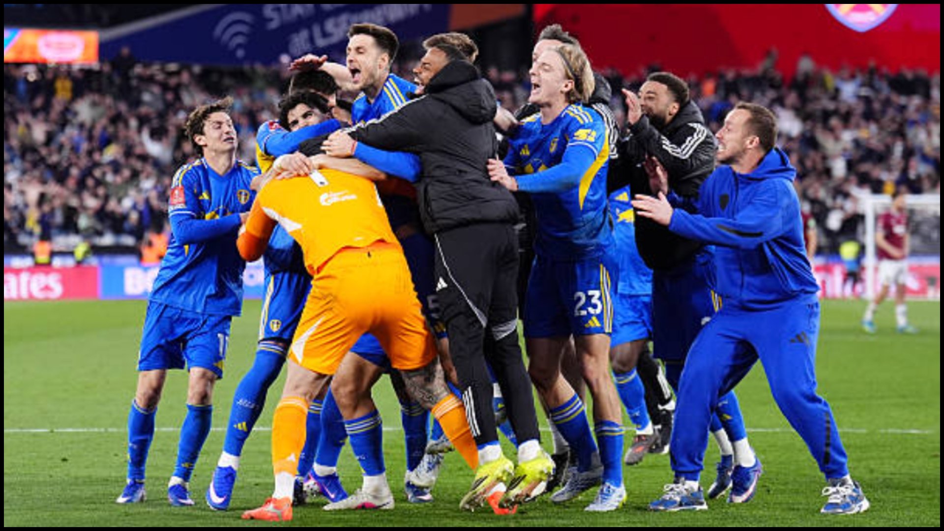Leeds United, în semifinale după o „dublă” dramă la Londra Leeds United a obținut dramatic calificarea în semifinalele Cupei Angliei, după o confruntare intensă cu West Ham pe London Stadium