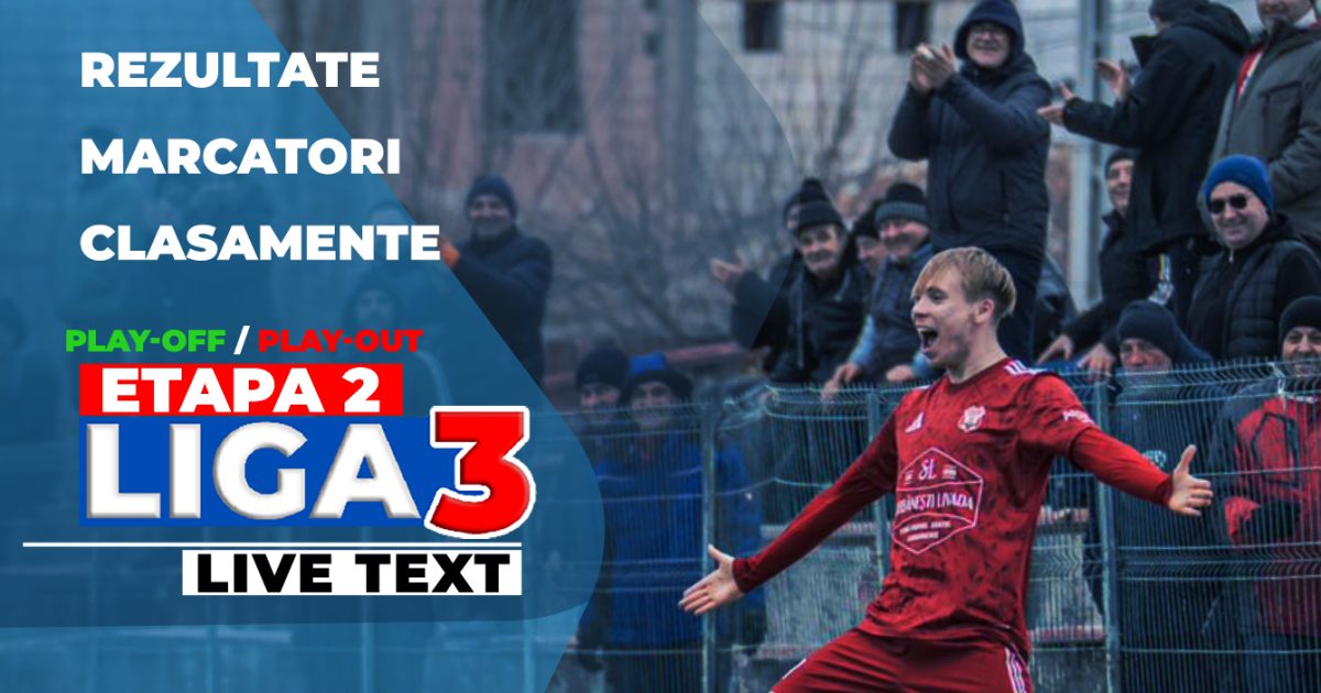 Rezultate incendiare în Liga 3: Play-off și play-out, etapa a 2-a din sezonul 2025-2026