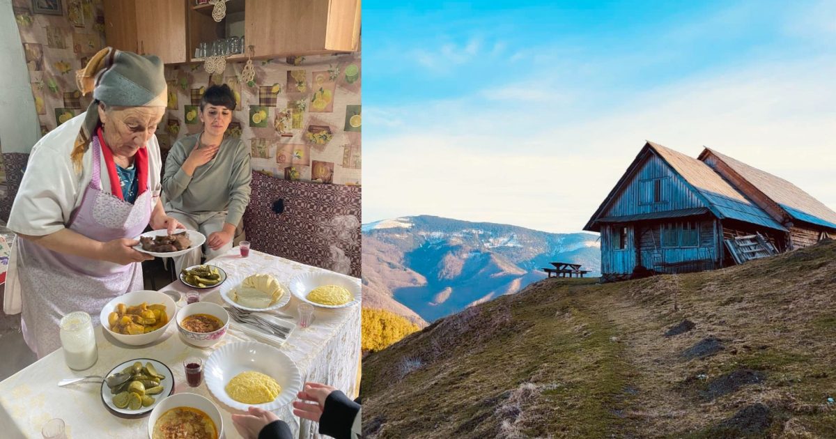 Maria Hoadrea, bunica din Țara Colibelor, îi așteaptă pe turiști cu bucate alese