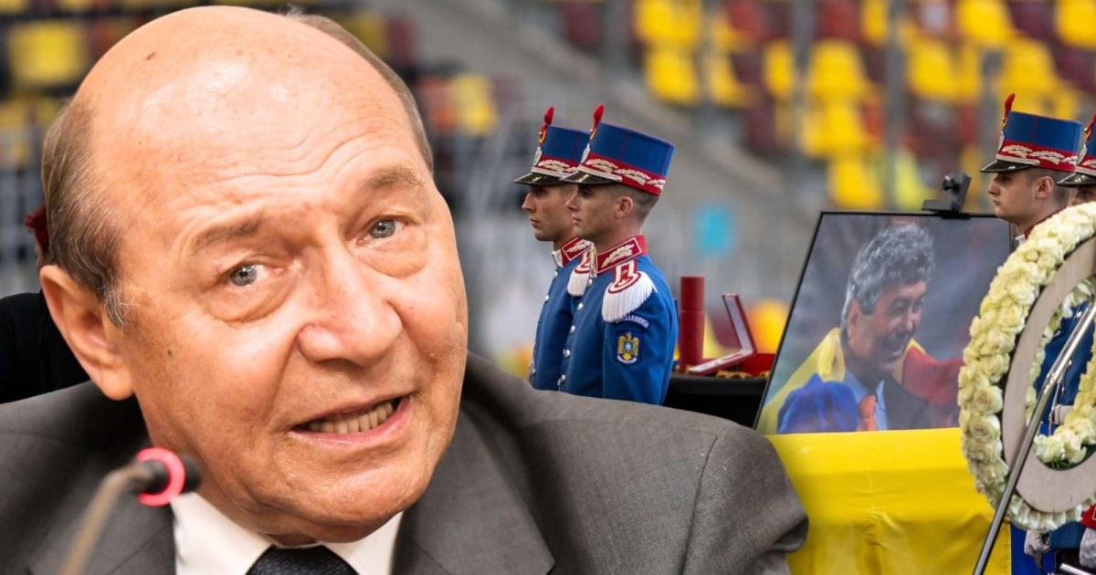 Mii de oameni aduc un ultim omagiu lui Mircea Lucescu la Arena Națională din București, printre aceștia numărându-se și fostul președinte Traian Băsescu