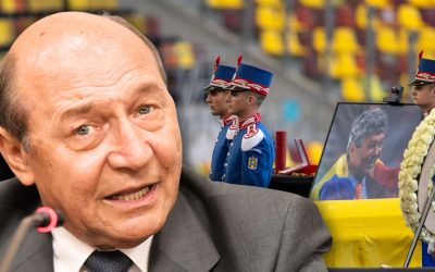 Mii de oameni aduc un ultim omagiu lui Mircea Lucescu la Arena Națională din București, printre aceștia numărându-se și fostul președinte Traian Băsescu
