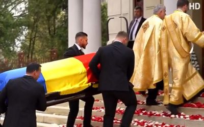 Marele Mircea Lucescu, omagiat la București: Sicriul, depus la Sfântul Elefterie