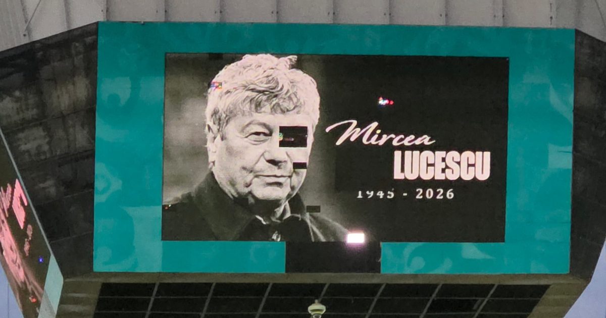 Imaginea lui Mircea Lucescu, „desfigurată” la Arena Națională, spectacol FCSB