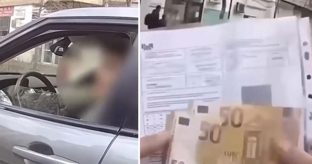 Șoferiță, prinsă în București dând mită unui polițist: Filmările au apărut